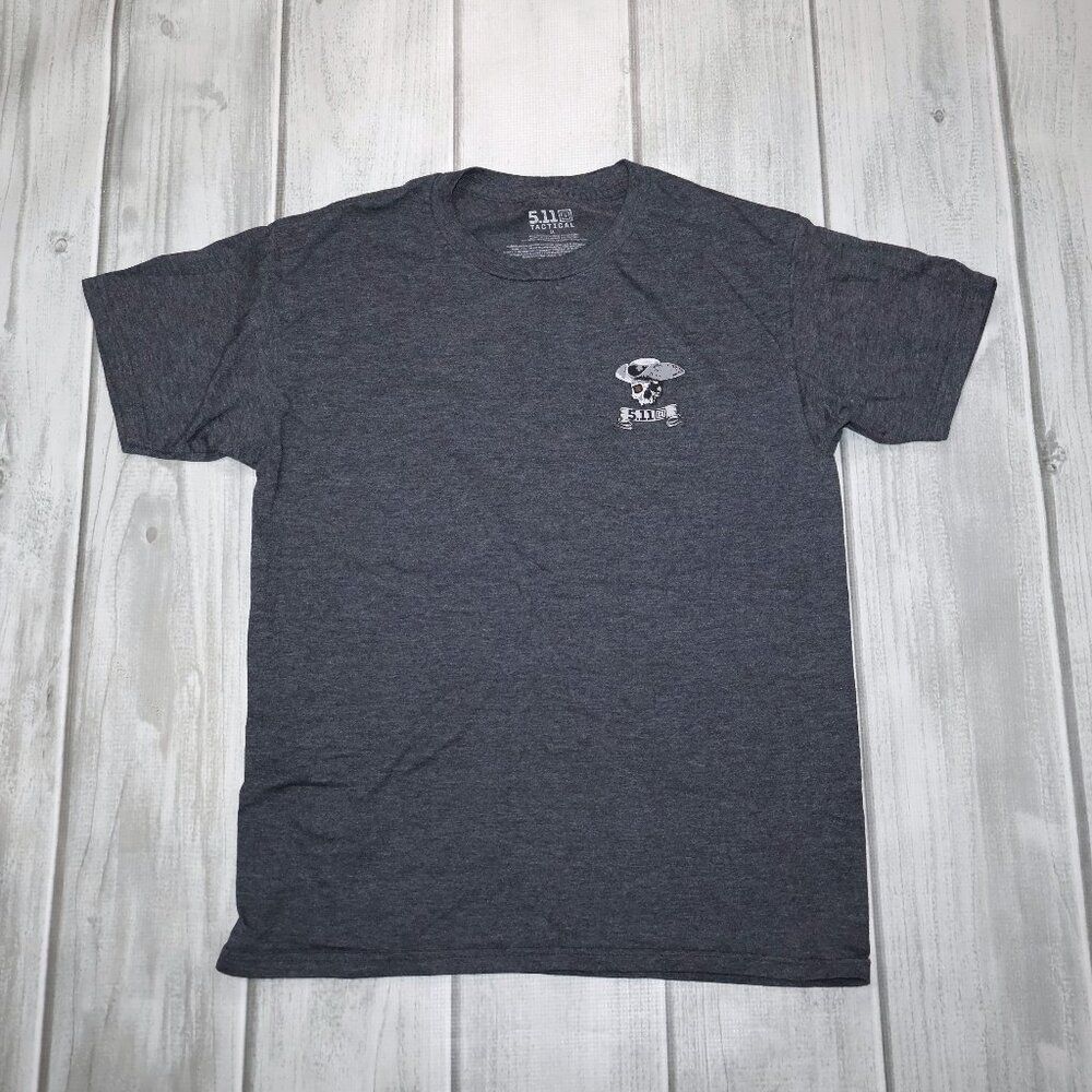 5.11 Tactical Premium Mobility Patriot T-Shirt - CHARCOAL HEATHER - M